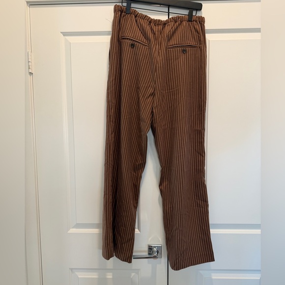 BRAND NEW- Free People Brown Striped Women's Pants - Picture 5 of 12